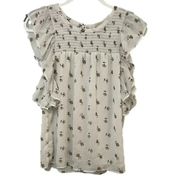 ☀️Loft Flutter Sleeve Blouse - Picture 1 of 11